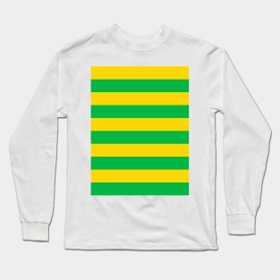 Brazil Yellow and Green Hooped Long Sleeve T-Shirt